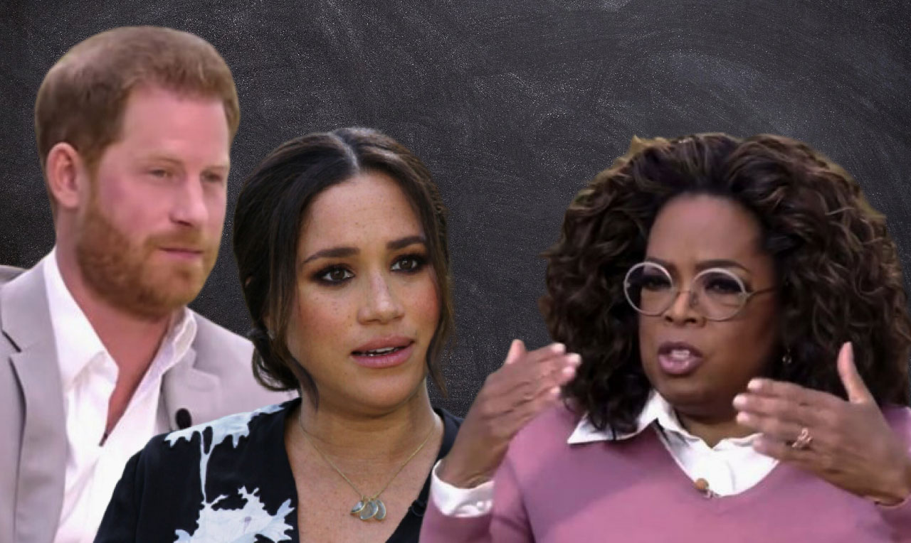 meghan markle si printul harry, in timpul interviului acordat lui oprah winfrey