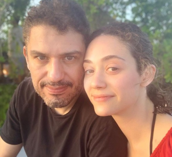 emmy rossum, alaturi de sotul ei, sam esmail