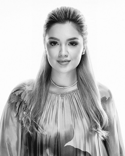 soția lui George Simion, Ilinca, fotografie alb-negru