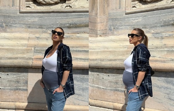 Roxana Nemeș însărcinată în vacanța în Italia