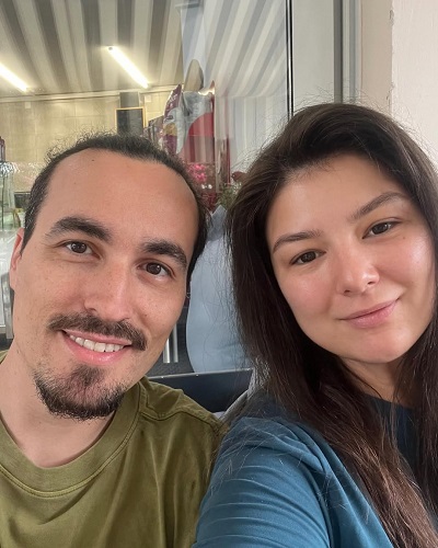Maria Popovici și fostul ei soț, Mincu