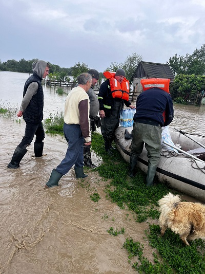 intervenție ISU Covasna în localitatea Băcel