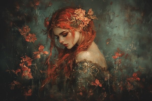 ilustratie generata AI tip pictura, zeitate din mitologia greaca