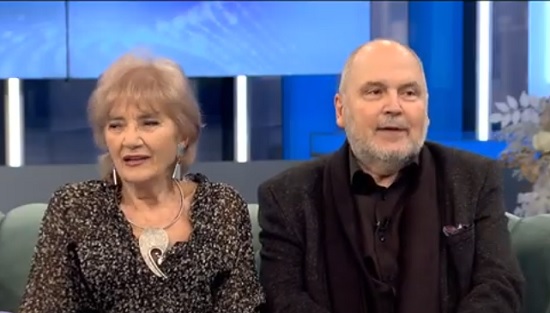Eugen Cristea si soția lui, Cristina Deleanu, invitați la o emisiune TV