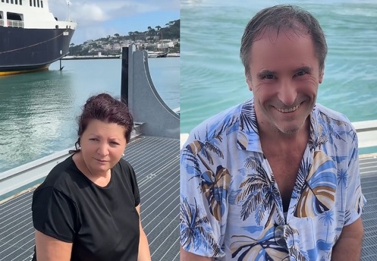 părinții Deliei, Gina și Ion Matache, in calup de poze la mare