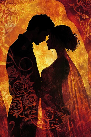 ilustratie generata AI, cuplu tanar moment de pasiune