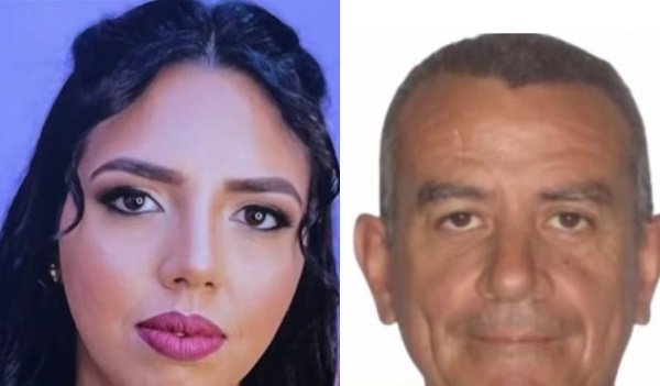 colaj imagini, Najylla Duenas Nascimento, tanara de 34 de ani ucisa in ziua nuntii, si cel care a ucis-o, soțul ei, Daniel Barbosa Marinho