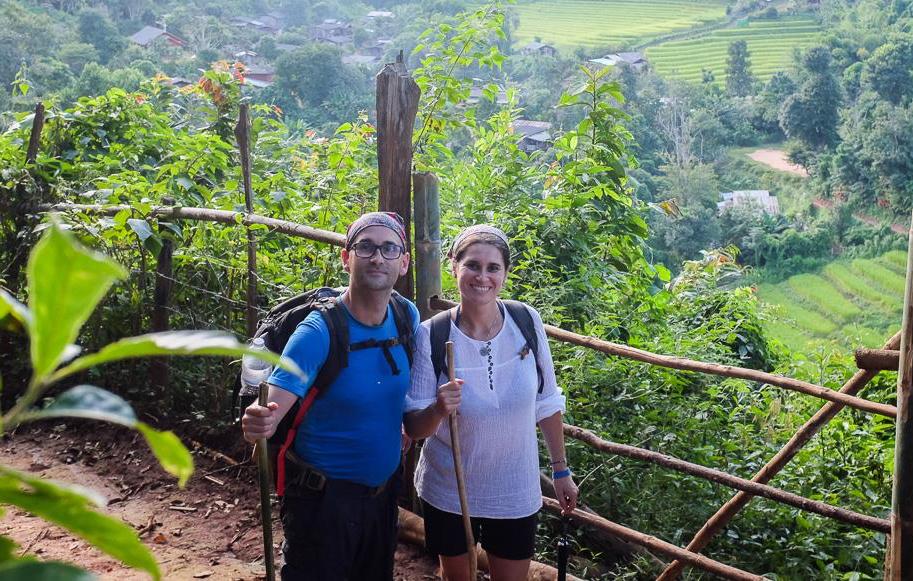 În jungla thailandeză, după prima zi de drumeție