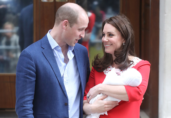 Prințul William, Kate Middleton și prințul Louis