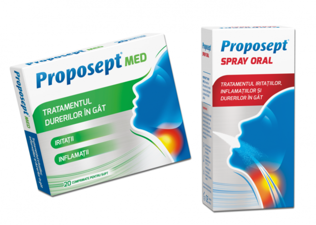 Proposept comprimate si spray oral