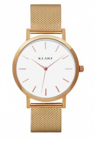 White & Rose Gold Klarf