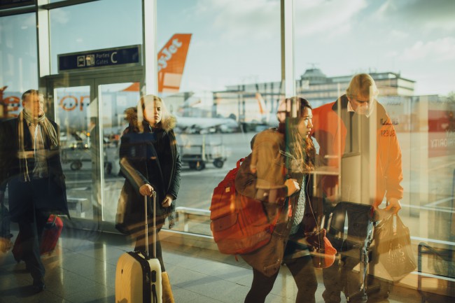 Calatori in aeroport