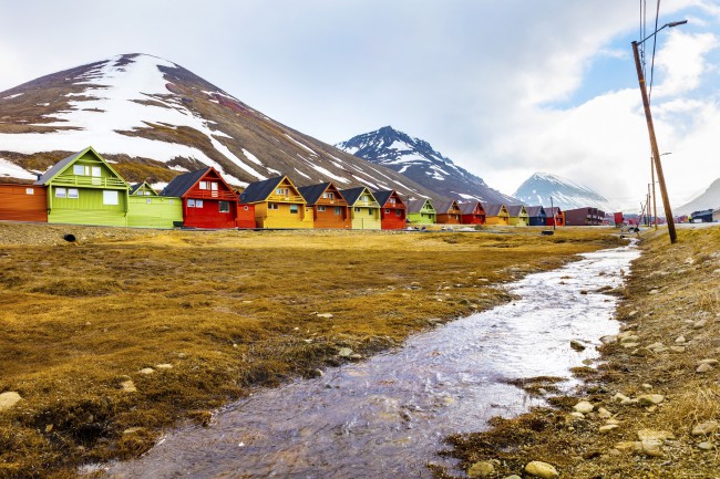 Casele din Longyearbyen, Norvegia