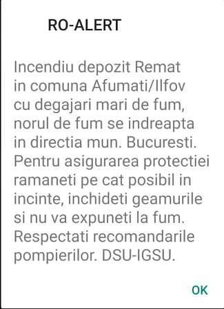 RO ALERT incendiu