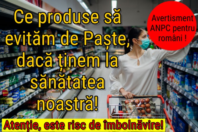 Avertisment ANPC cumparaturi de Paste