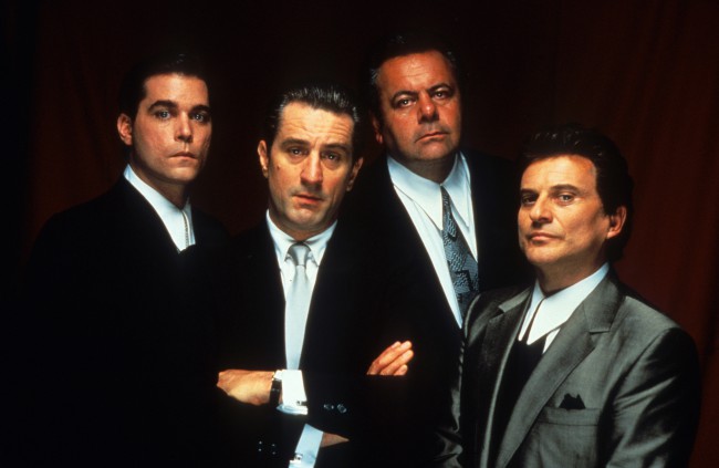Ray Liotta, Robert De Niro, Paul Sorvino si Joe Pesci 'Goodfellas', 1990