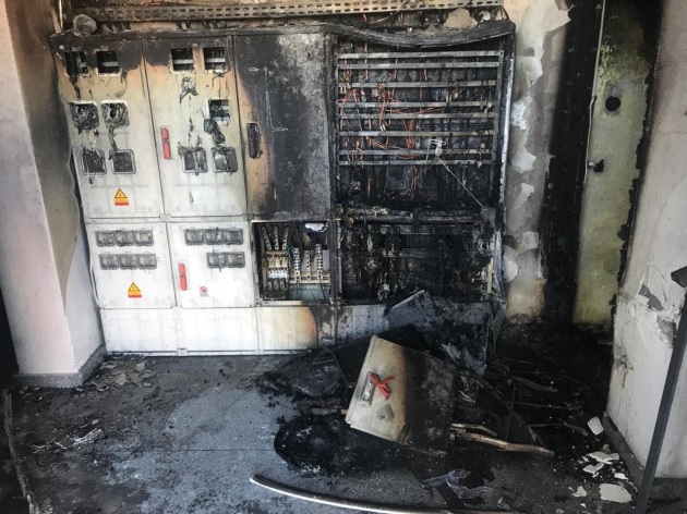 Instalația electrică a blocului din Tecuci, incendiată de copilul de 9 ani