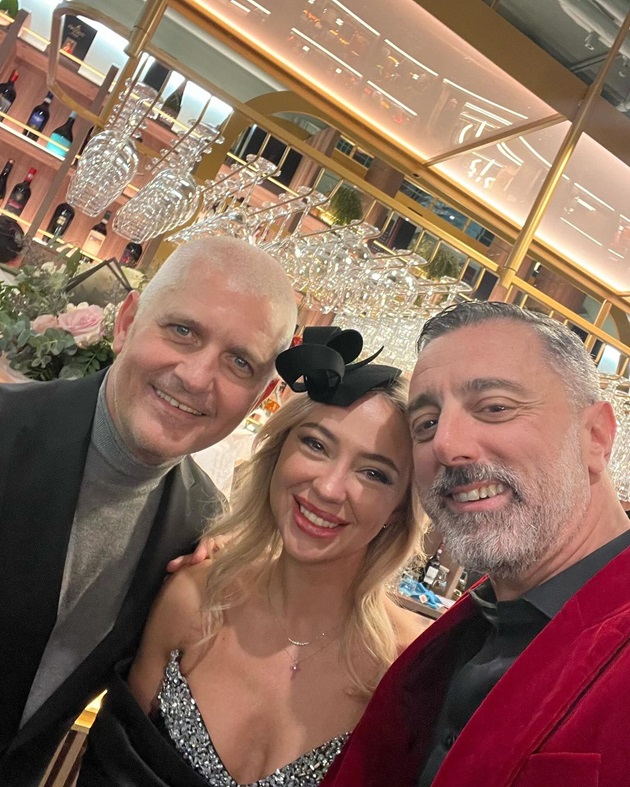 Virgil Ianțu alături de Claudia și Luca Militello in noul restaurant din bucurești