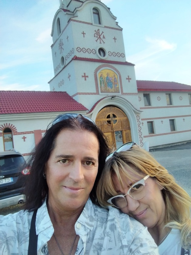 Seflie cu Aurel Dincă și Paula Iorga