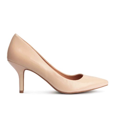 pantofi cu toc nude