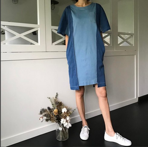 rochia de denim vetements