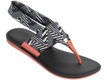 flip flops alb cu negru