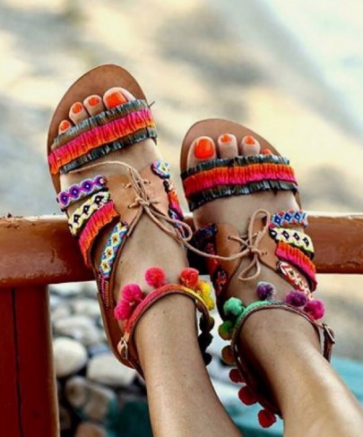 sandale colorate
