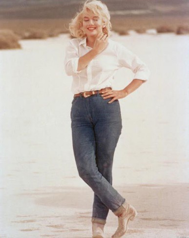 Marilyn Monroe in blugi