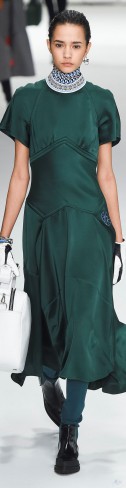 Rochie verde catwalk