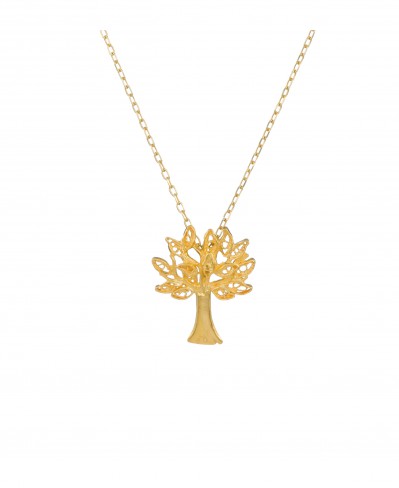 Colier Argint Placat cu Aur – „Cork Oak”