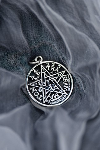Pandantiv din argint Pentagramă
