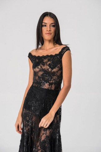 rochie transparenta