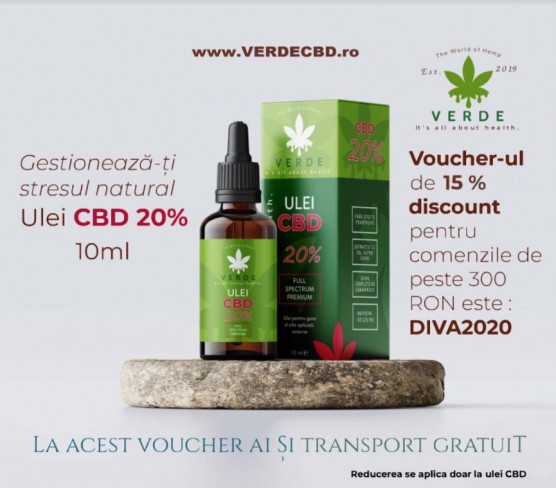 ulei CBD Verde CBD cu 20% si reducere cu cupon Diva