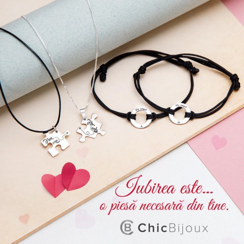 set de bratari si de lantisoare pentru cuplu de la chic bijoux