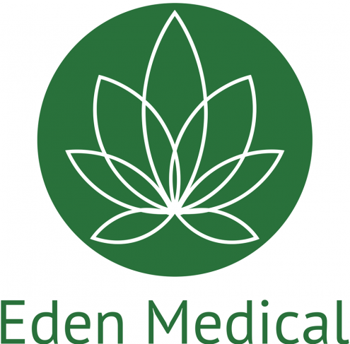 logo cu extract de canabis pentru eden medical