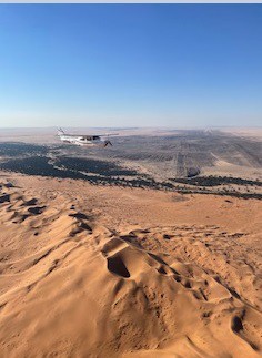 desert in namibia vazut din avion
