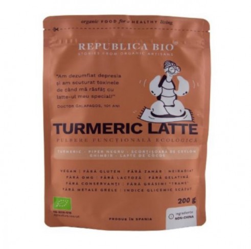 Turmeric Latte pulbere funcțională ecologică