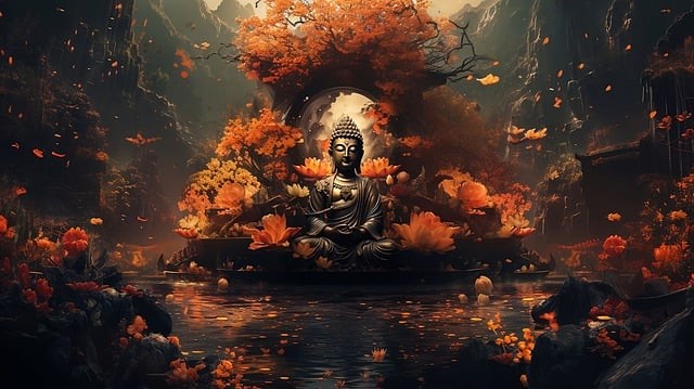 imagine cu buddha creata de inteligenta artificiala