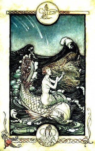 carte de tarot cu sirena