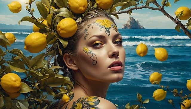 fata aflata la mare care are lamai in spate 