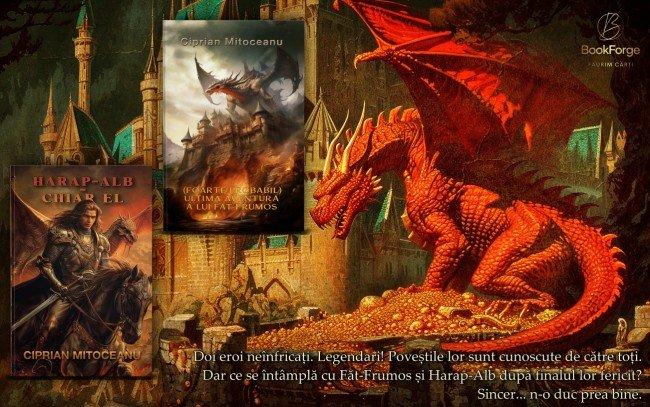 vizual cu balauri fantasy si cele doua carti ale lui ciprian mitoceanu