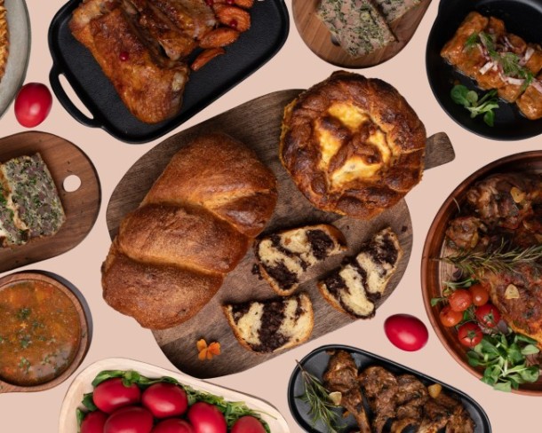 masa de paste cu preparate tradutionale romanesti