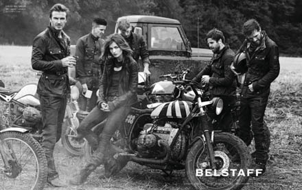   Andreea Diaconu si David Beckham pentru Belstaff