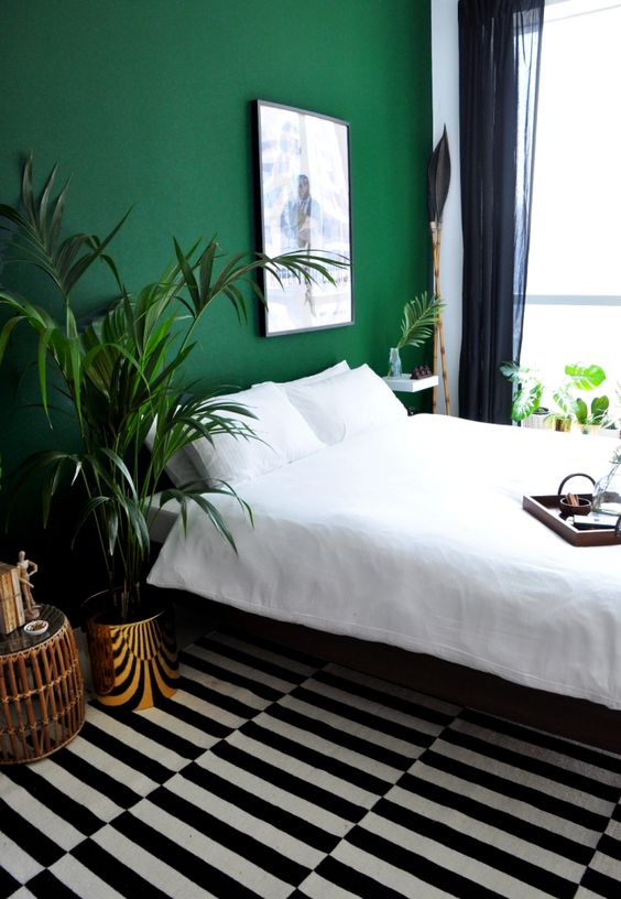dormitor verde smarald