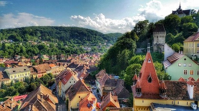 peisaj din Sighisoara