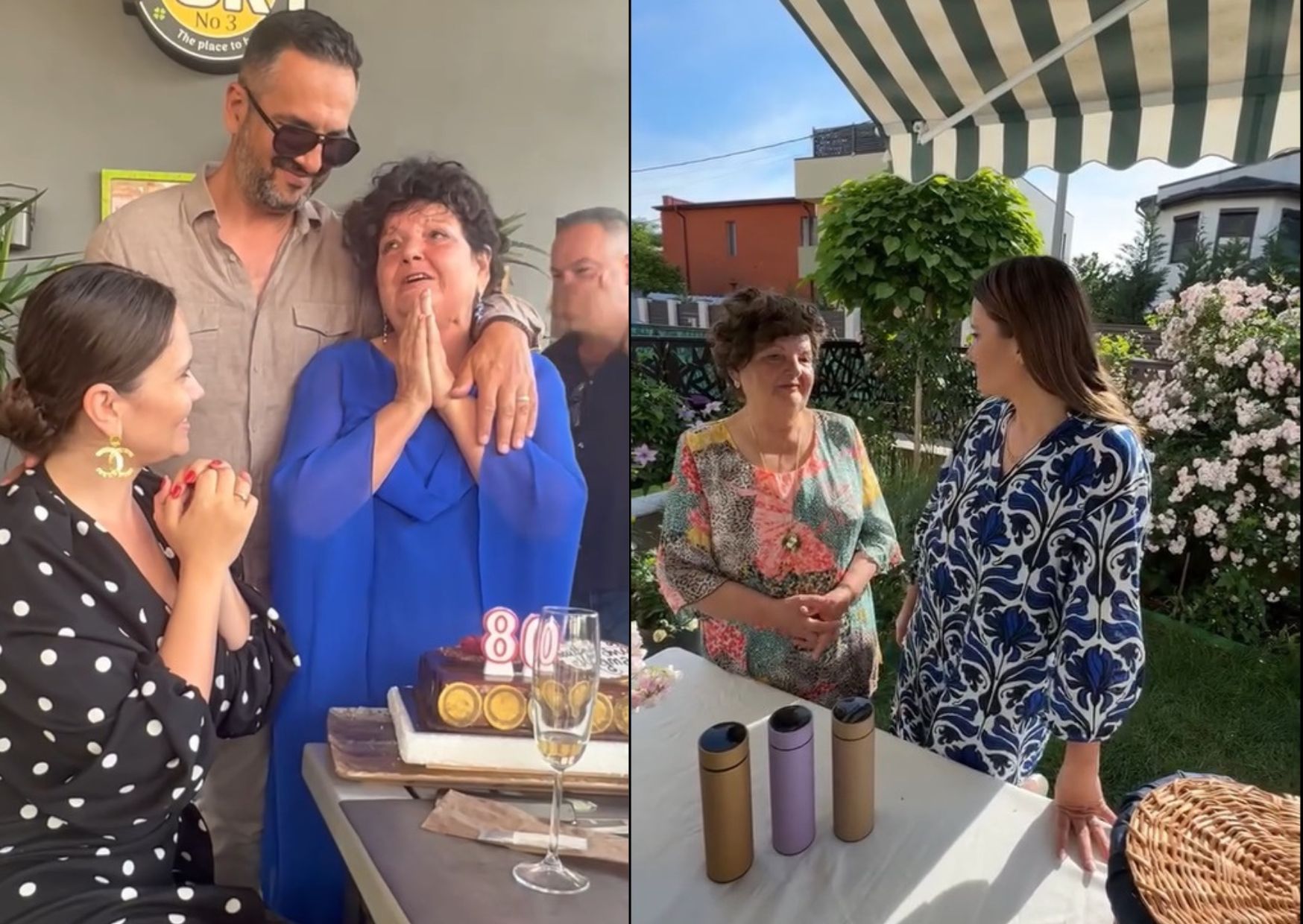 colaj de imagini cu cristina siscanu si soacra ei