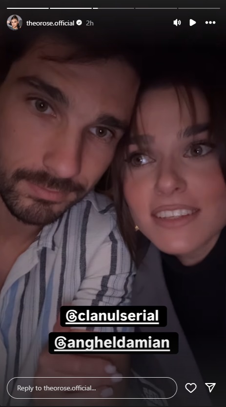 theo rose si anghel damian imbratisati cu ochii inchisi