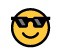 emoji cu ochelari de soare