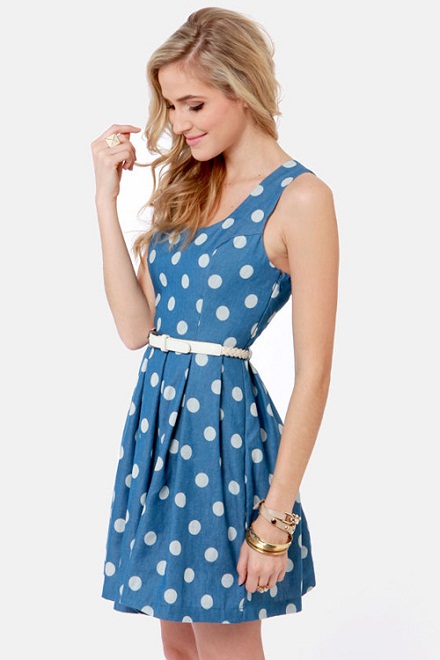 rochie polka dot
