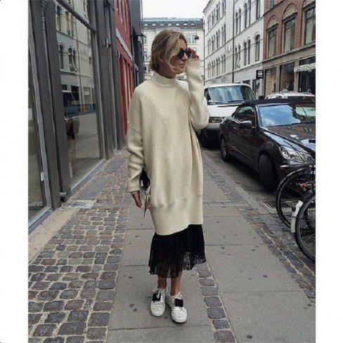 tinuta pulover oversize